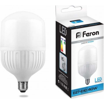 Лампа FERON LED T100 40W Е27-Е40 адаптер в комплекте