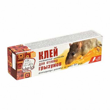 Клей постоянной липкости от крыс и мышей 135г HELP Клей постоянной липкости от крыс и мышей 135г HELP