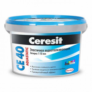 Затирка CERESIT CE 40 Aquastatic № 46 карамель ведро 2 кг купить во Владимире