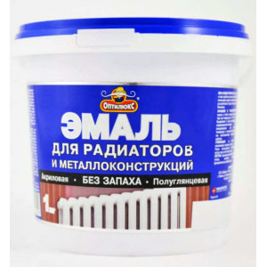 Эмаль акриловая для радиаторов 0,5кг ОПТИЛЮКС купить во Владимире