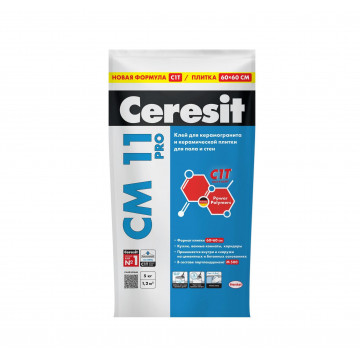 Клей плиточный для внут. и наруж. работ CM 11 5кг CERESIT Клей плиточный для внут. и наруж. работ CM 11 5кг CERESIT