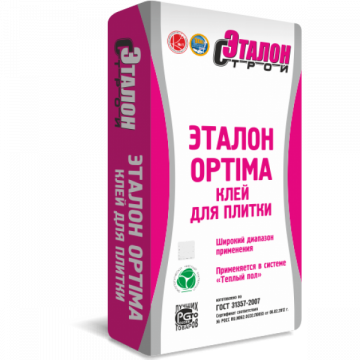 Клей плиточный Эталон Optima 25кг Клей плиточный Эталон Optima 25кг