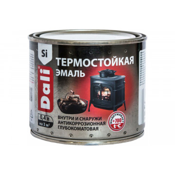 Эмаль термостойкая черная 0,4кг DALI Эмаль термостойкая черная 0,4кг DALI