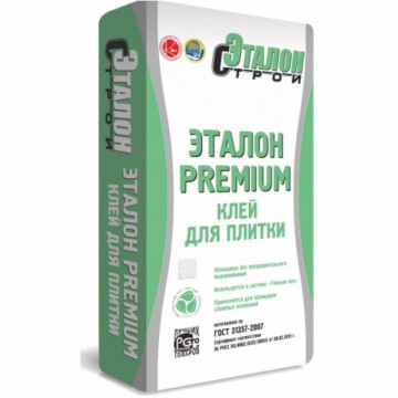 Клей плиточный Эталон Premium 25кг Клей плиточный Эталон Premium 25кг
